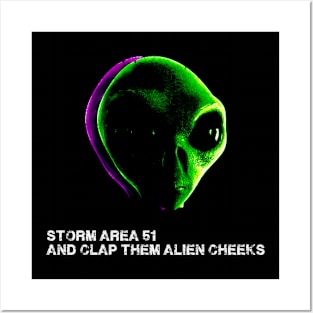 Storm and Raid Area 51 Meme Posters and Art